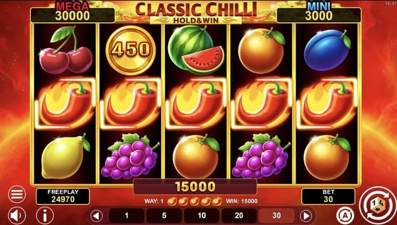 Classic Chilli Hold & Win - fast Jackpot på symbolen